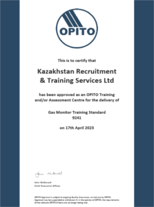 KRTS company received two more OPITO certificates